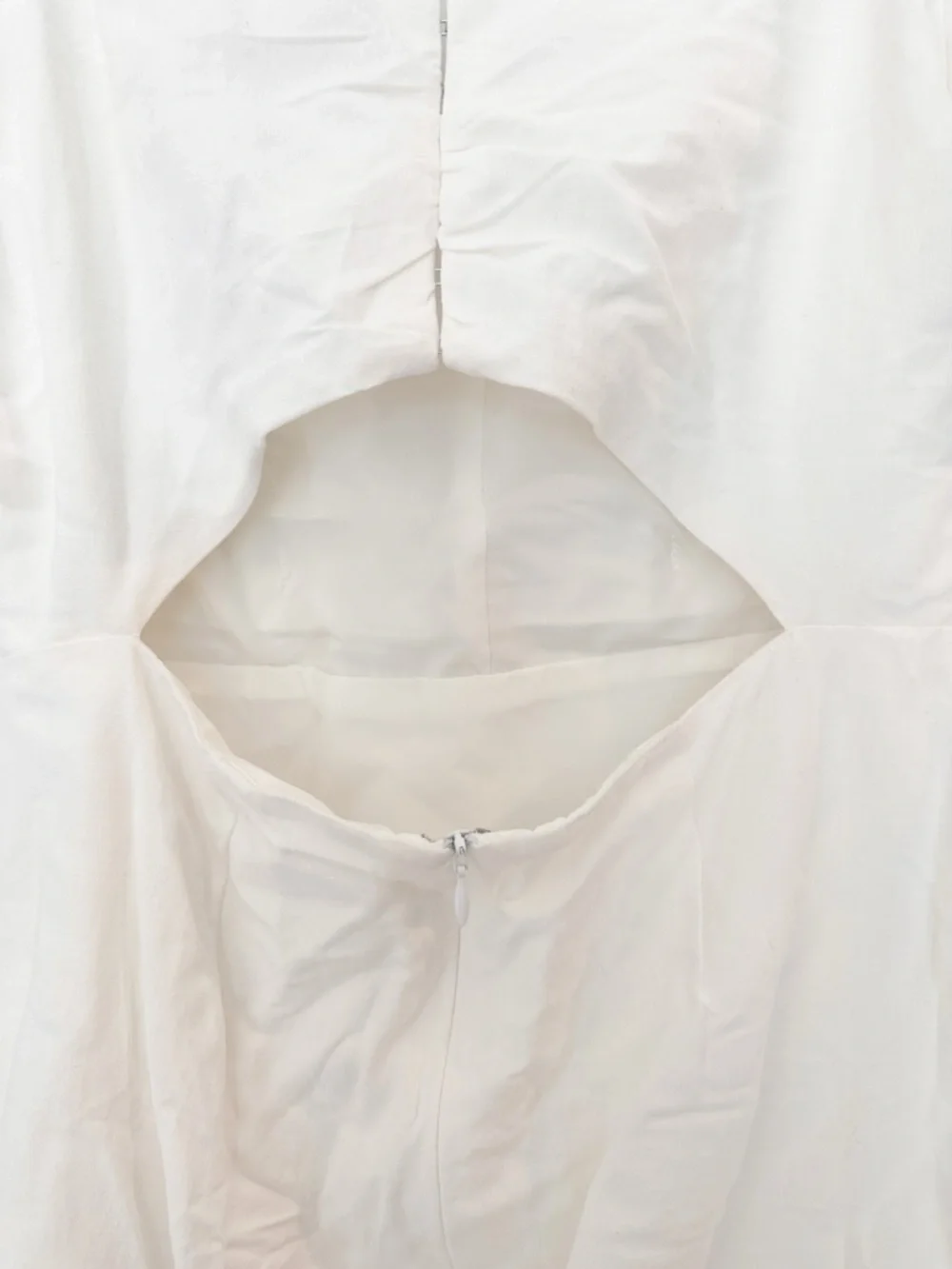 ASTR The LABEL Linen Pleat Front Puff Sleeve Mini Dress White M NWT - Picture 8 of 10